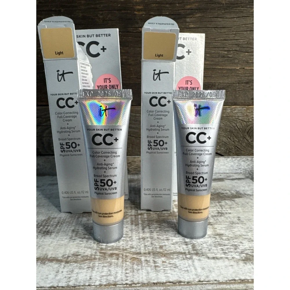 IT Cosmetics CC Cream Light 12ml - Set of 2 | MSRP = $38